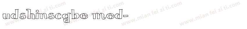 udshinscgbe med字体转换